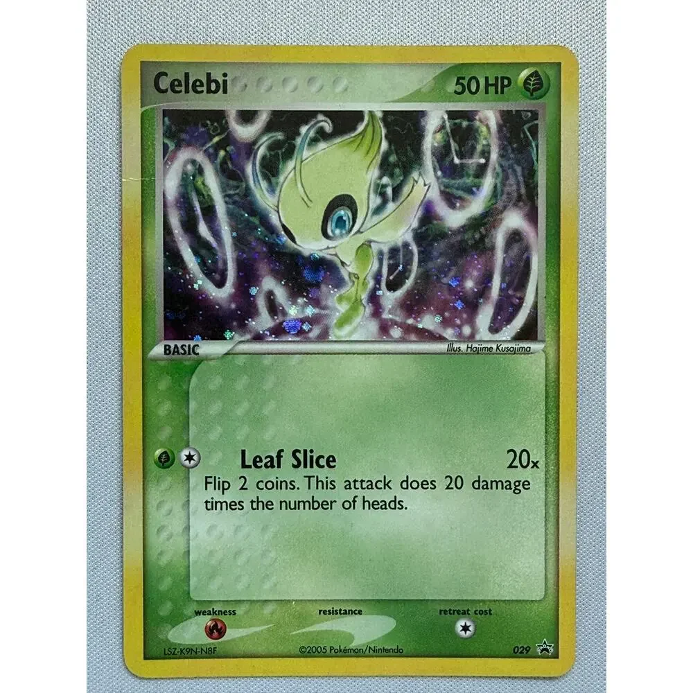 Pokémon TCG Celebi 029 Nintendo Pokémon 2005 Black Star Promo Cosmos Holo LP